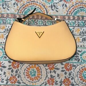 Light Yellow Guess Shoulder Bag